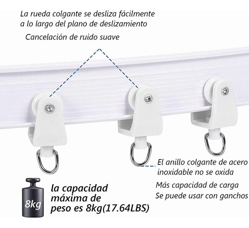 Riel Para Cortina De Techo Riel De Techo Soporte 3mts