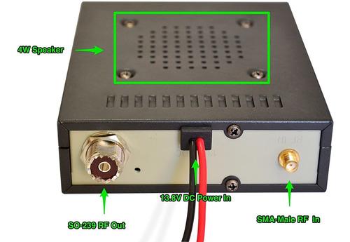 Btech Amp-u25d Amplificador (apoyos Dmr) Uhf (400-480mhz), 2