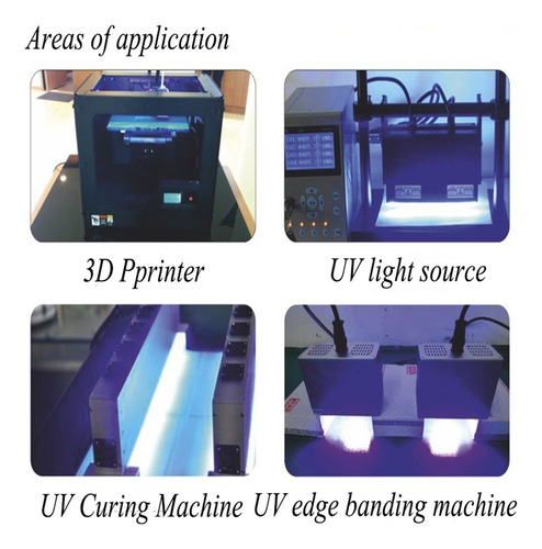 1 Kit Módulo De Cabezal De Impresora Led Uv De 80w 395nm