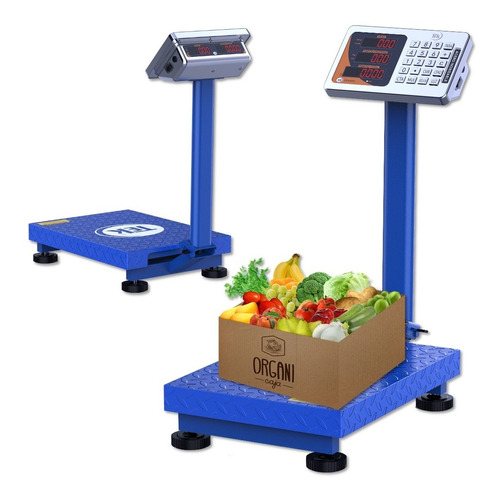 Balanza Bascula 150kg Electronica Pedestal Doble Display Led