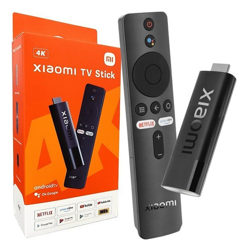 Tv Stick Xiaomi Mi Tv Android 11 Hdmi 4k Sin Trafo Negro De Voz