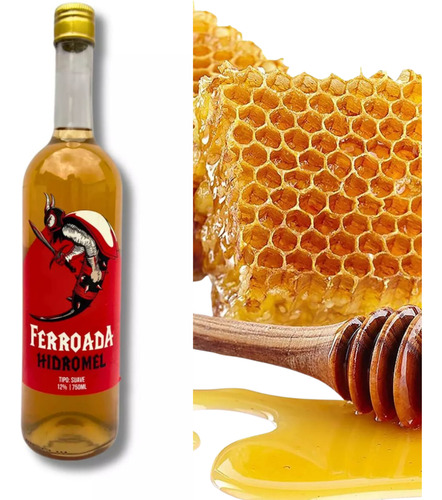 Bebida Hidromel Ferroada Suave 750ml Original Viking
