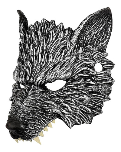Máscara De Media Cara Creative Wolf Para Cosplay, Disfraz De