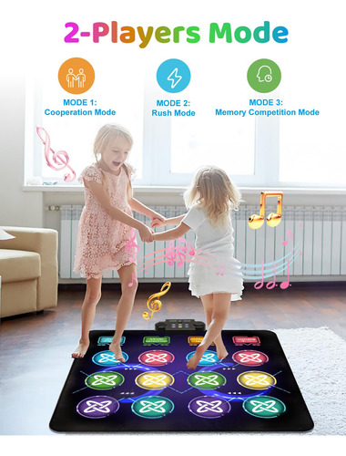 Almohadilla De Baile Dance Game Mat Gleamkid Con Luz Led Par