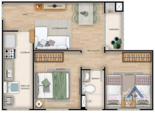 Apartamento À Venda, 43 M² Por R$ 163.939,00 - Cidade Industrial Ii - Londrina/pr - Ap0677