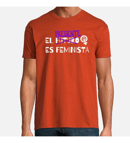 Polera Unisex Mujer Fenimismo Presente Algodon Estampado