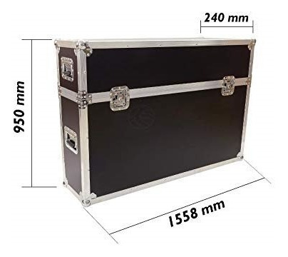 Imagen 1 de 2 de Case Doble Para Pantallas 75 Pulgadas Con Ruedas $ 10300