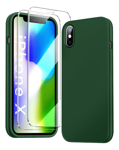 Funda Para iPhone X iPhone XS Alpine Verde 5.8 PuLG Silicon