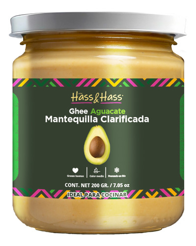 Ghee De Aguacate Mantequilla Clarificada 200 Gr Hass & Hass