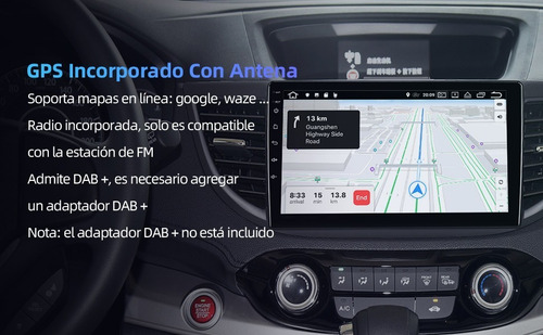 Isudar Autoestéreo 1+32g Para Honda/crv/cr-v 2012-2016 Gps