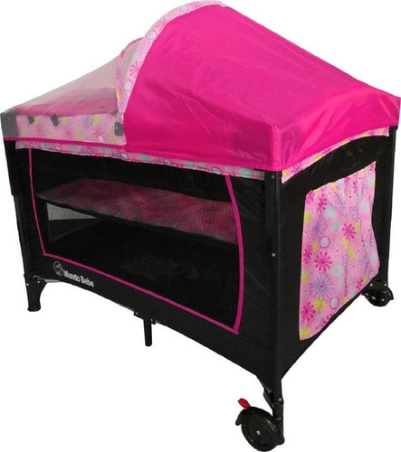 Cuna Corral Colecho De Bebe,cambiador Pañales,movil,tul,