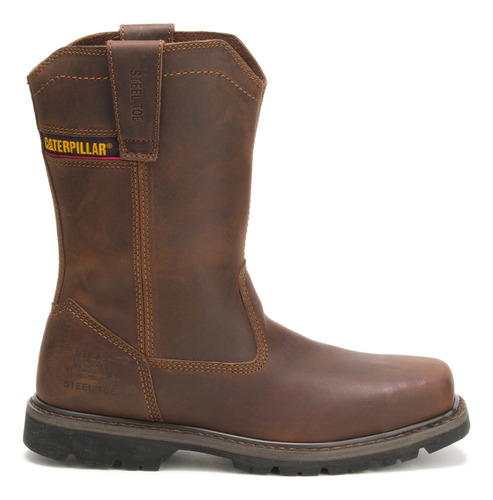 Botas Cat Punta Acero Campera Cuero Genuino Antideslizantes 