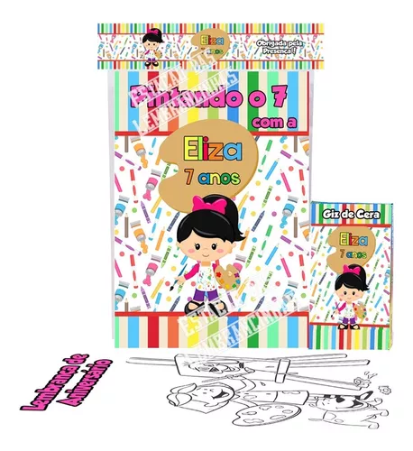 Caderno de Desenho Lembrancinha de Colorir Dia das Crianças