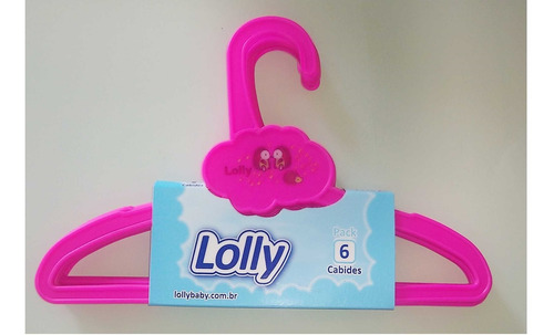 Kit Pack 6 Cabides Zoo Rosa Lolly 7240-00-rs