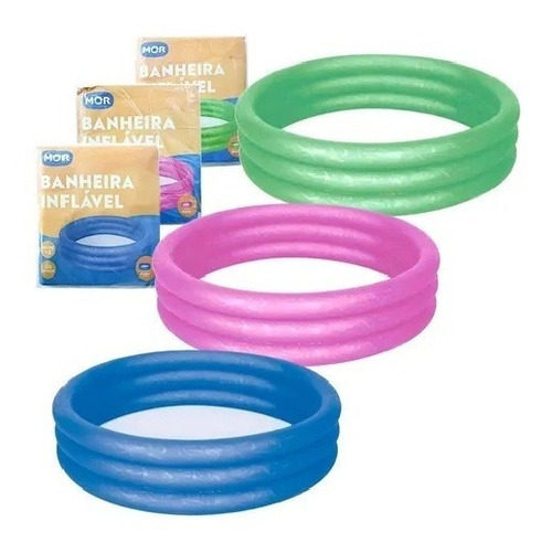 Imagem 2 de 2 de Banheira Inflável Mor 130l Piscina Infantil