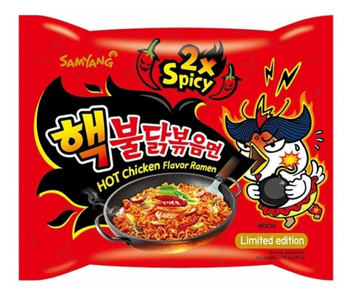 Imagen 1 de 1 de Ramen Coreano Hot Chicken 2x Doble Picante 1 Pieza Importado