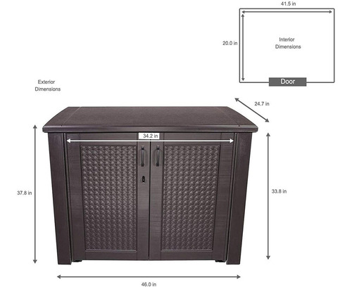 Rubbermaid - Caja De Almacenamiento A La Moda De Plástico Pa