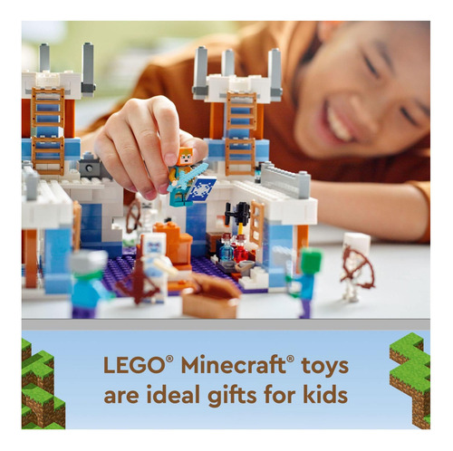 Set De Juguetes De Construcción Lego Minecraft The Ice Castl