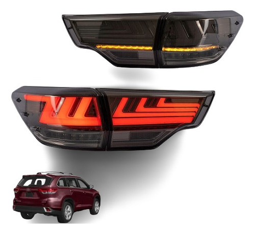 Faros Posteriores Full Led Smoke Highlander 2014+  Oferta!!!