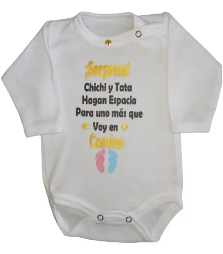 Body 0 A 3m.para Sorprender A La Familia De Tu Embarazo