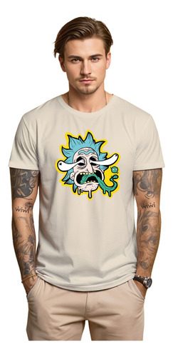 Polera Rick And Morty Acid Series Algodón Orgánico Wiwi