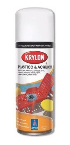 Krylon Para Plastico & Acrilico Blanco Y Negro 235gr