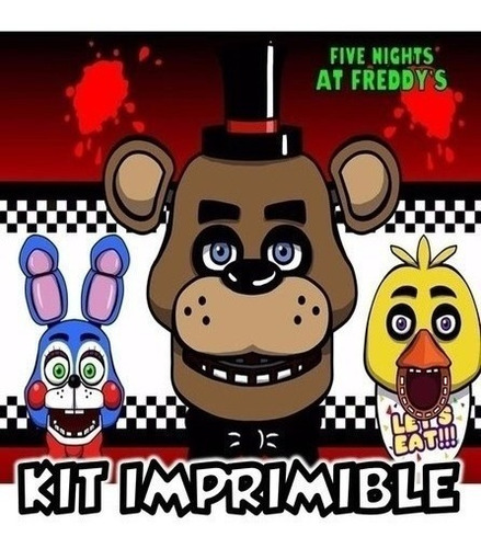 Kit Imprimible Five At Night Freddys Candybar Cumpleaños