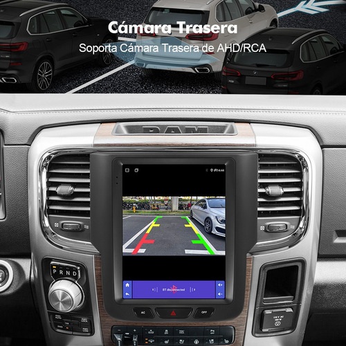 Estéreo Tesla Vertical Para Dodge Ram 1500 2014-19 A/a Auto