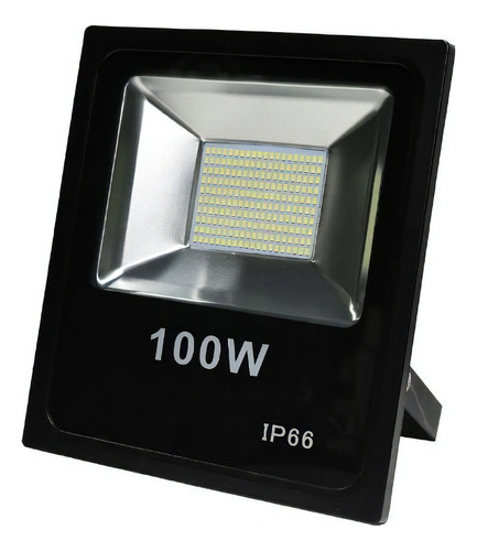 Reflector LED Schalter S-1100 100W con luz blanco frío y carcasa negro 110V/220V