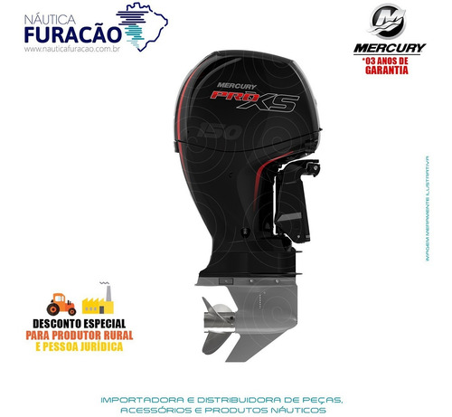Motor De Popa Mercury 4 Tempos 150hp L 3.0l Efi Pro Xs