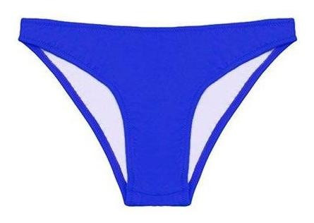 Bikini Calzón Con Pinza Trasera Azul