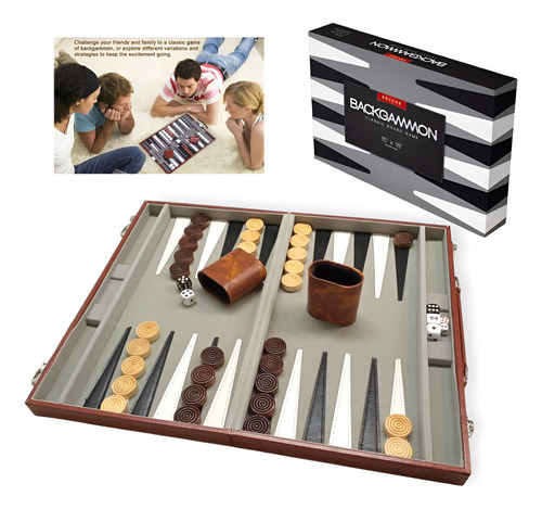 Backgammon Set Juegos De Mesa Clásico 15 Pulgadas
