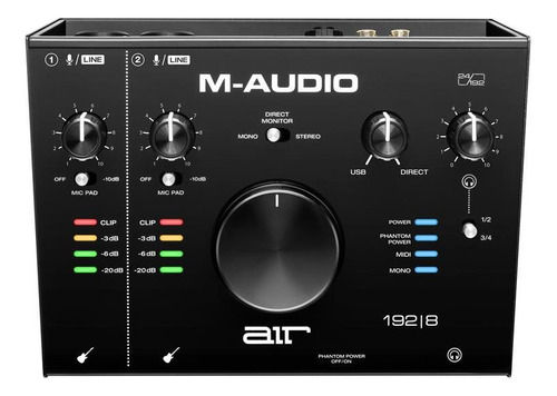 M-audio Interfaz Usb/midi 2x2 Con Mic Dual