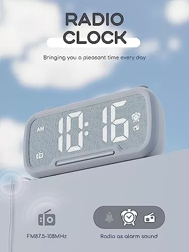  ROCAM Radio despertador – Reloj despertador Bluetooth