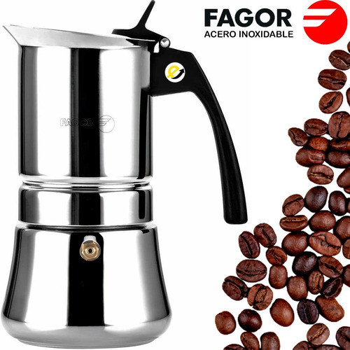 Cafetera En Acero Inoxidable Fargot Etnica De 10 Tazas