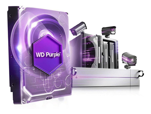 Imagen 1 de 4 de Disco Rigido Western Digital 6tb Purple Sata 3 Vigilancia