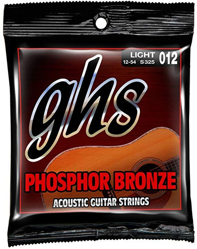Ghs Cuerdas De Bronce Fosforado S325 Guitarra Acústica, Luz 