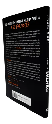 Livro Do Mil Ao Milhão Thiago Nigro 1ª Edição Sem Cortar O Cafezinho 2018 Português Editora Harpercollins Brasil