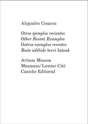 Libro Otros Ejemplos Recientes De Cesarco Alejandro Caniche