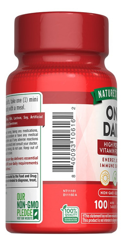 Multivitaminico One Daily 100 Comp. Nature's Truth