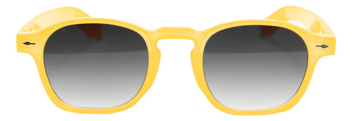 Lentes De Sol Unisex Color Mostaza Estilo Unico Y Moderno