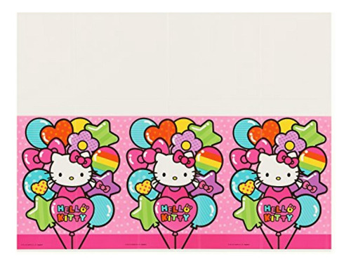 Amscan 571417 Mantel De Plástico | Colección Hello Kitty