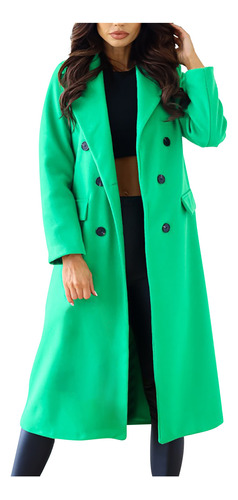 Dd Coat De Manga Larga, Cómodo, Cómodo, Cómodo, Para Mujer