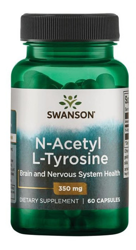 N Acetil L Tirosina 350 mg Swanson 60 cápsulas