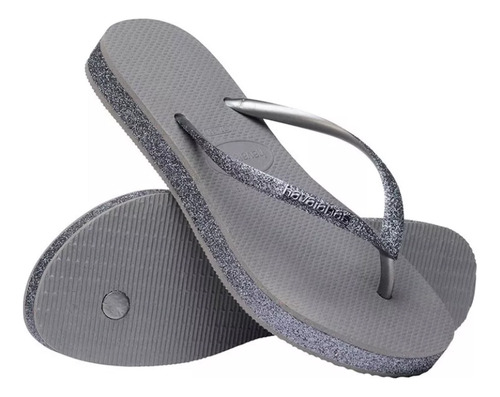 Chinelo Feminino Havaianas Slim Flatform Sparkle Glitter