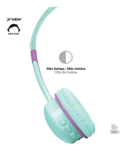 Imagen 5 de 9 de Auriculares Inalambricos Bluetooth Niños Kids Hp-k20