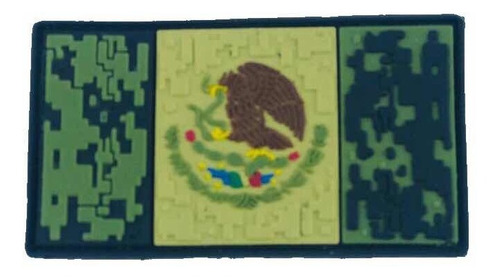 Parche Bandera Mexico Pvc Uniforme Táctico Ropa Multiusos Pv
