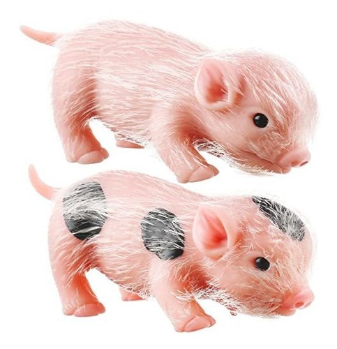 2 Piezas De Cerdos De Silicona De 5 Pulgadas, Mini Muñecas R