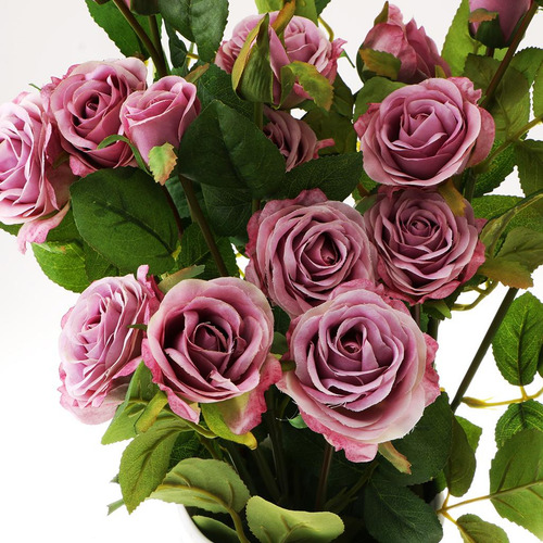 Flores Artificiales Ramo De Rosas Arreglo Floral
