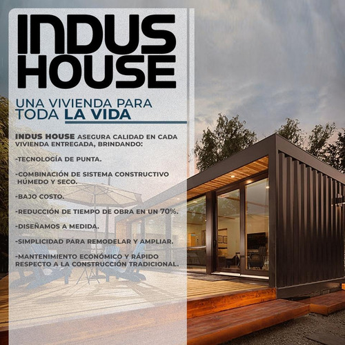 Vivienda Container Indus-loft 30 M2 Entrega Inmediata